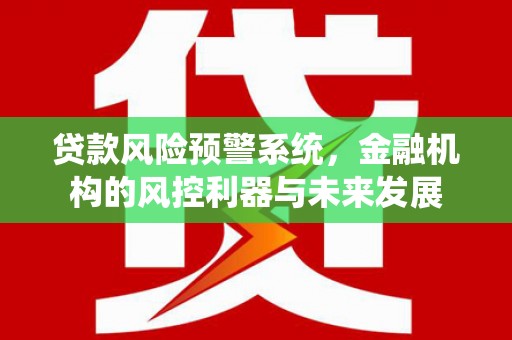乌拉特前旗贷款风险预警系统，金融机构的风控利器与未来发展