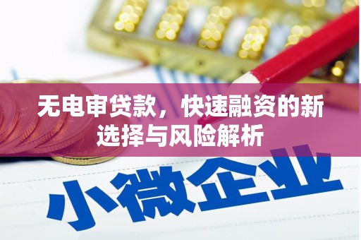 乌拉特前旗无电审贷款，快速融资的新选择与风险解析