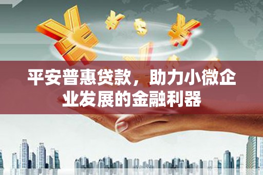 乌拉特前旗平安普惠贷款，助力小微企业发展的金融利器