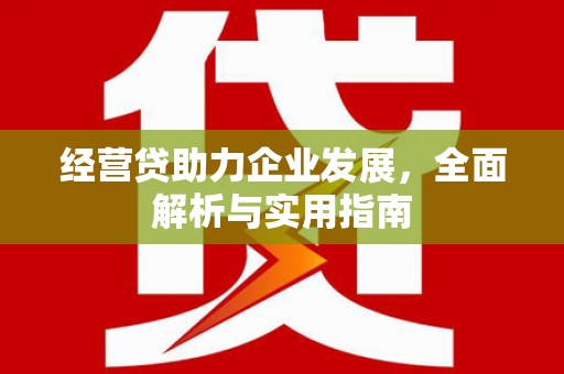 乌拉特前旗经营贷助力企业发展，全面解析与实用指南