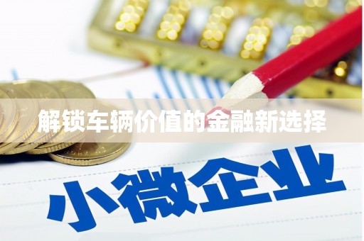 乌拉特前旗解锁车辆价值的金融新选择